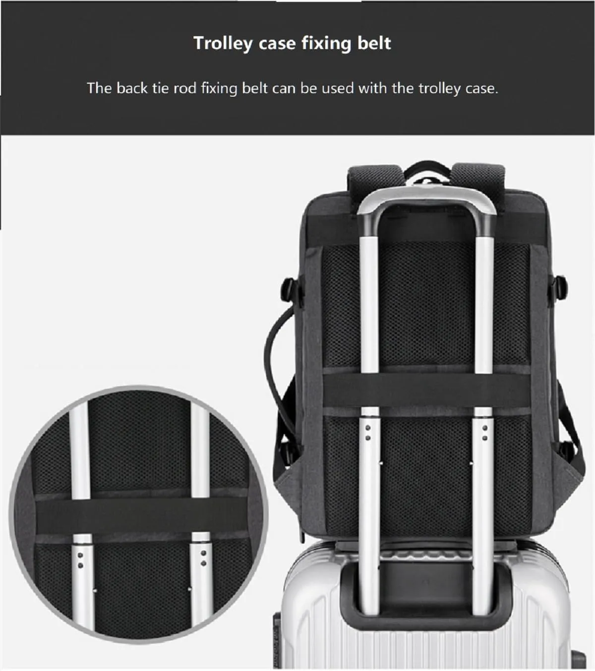 36-55L Travel Backpack for PS5 Pro/PS5/PS5 Slim/PS Portal, Large Capacity Carrying Case Expandable Laptop Waterproof Storage Bag With USB Connector for PS5 Pro/PS5/PS5 Slim Accessories Black Leather