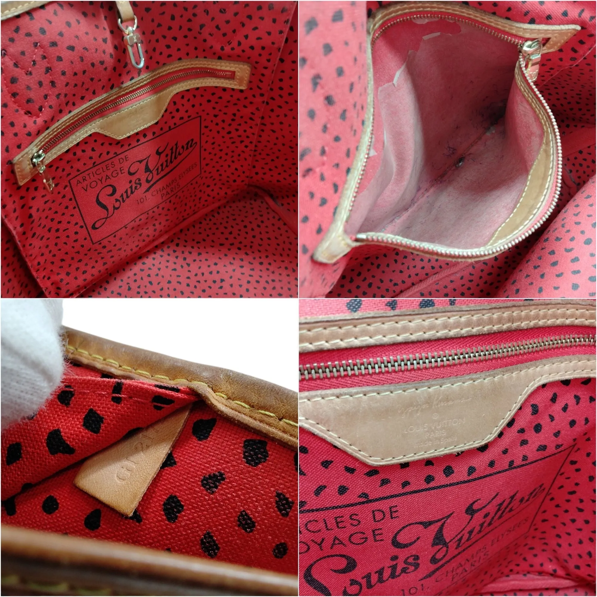 7851235T (S6) Louis Vuitton Tote Bag Neverfull MM Brown Monogram