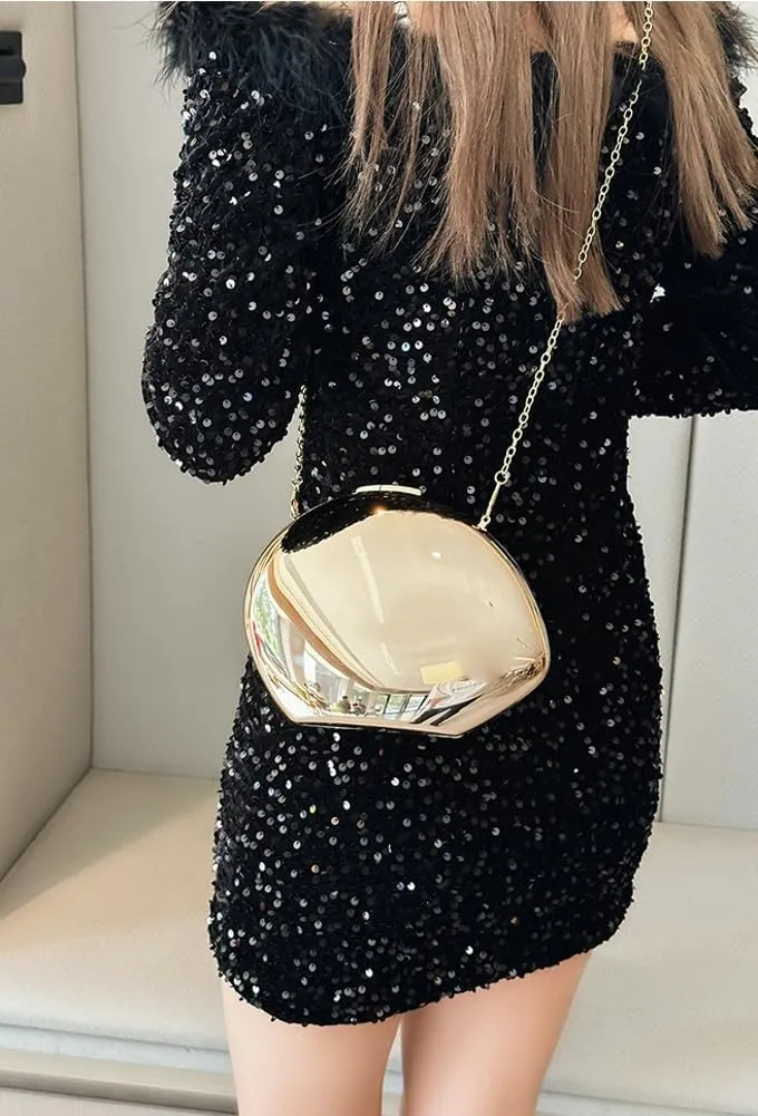 Acrylic Clutch Tote for Women - Silver Crossbody Shoulder Bag, Hobo Satchel, Y2k Style Purse 2025