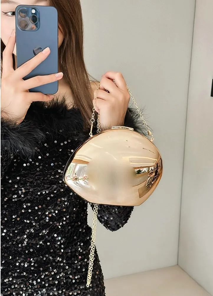 Acrylic Clutch Tote for Women - Silver Crossbody Shoulder Bag, Hobo Satchel, Y2k Style Purse 2025