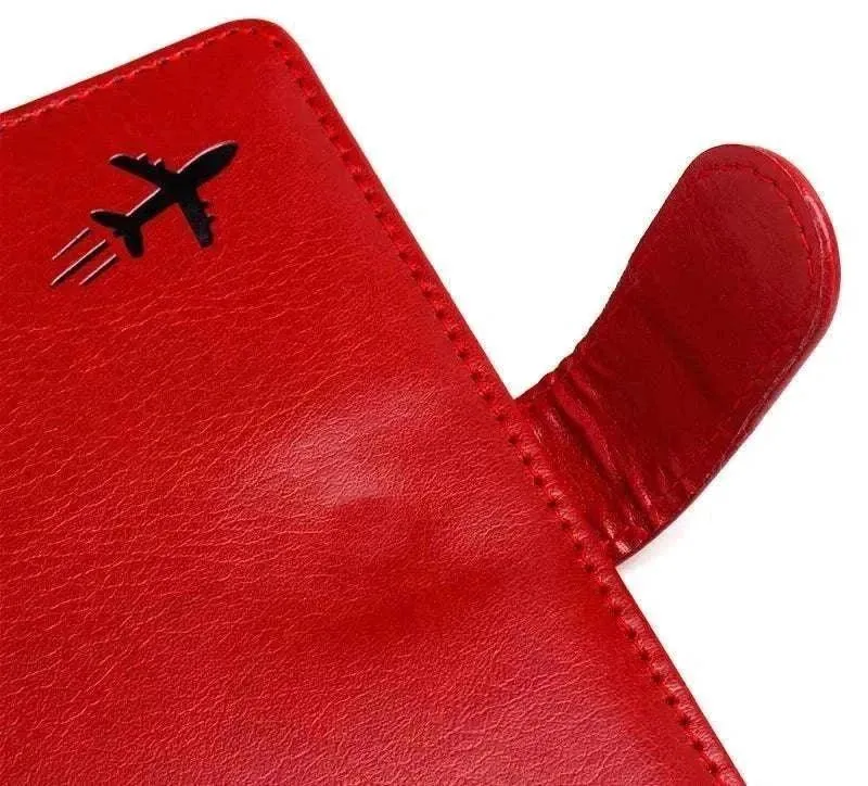 Airplane Icon Multi-Card Holder - Premium PU Leather Cover - PPC001