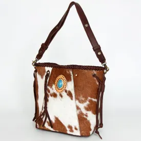 American Darling ADBGD160B Bucket Hair On Genuine Leather women bag western handbag purse