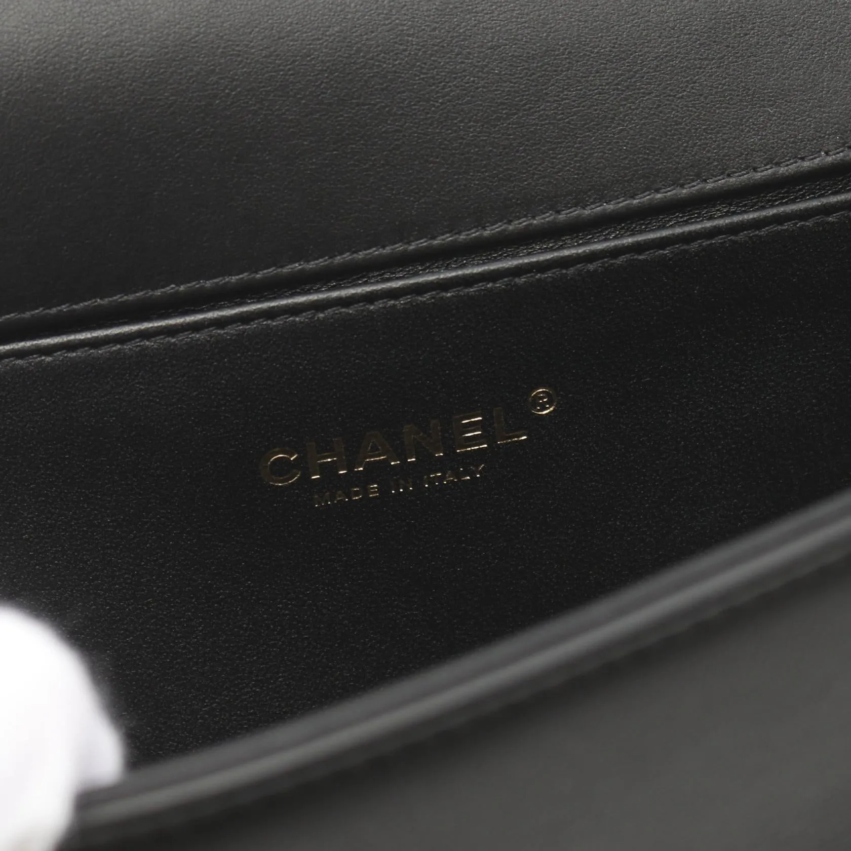 Chanel Boy Matelasse Shoulder Bag Black