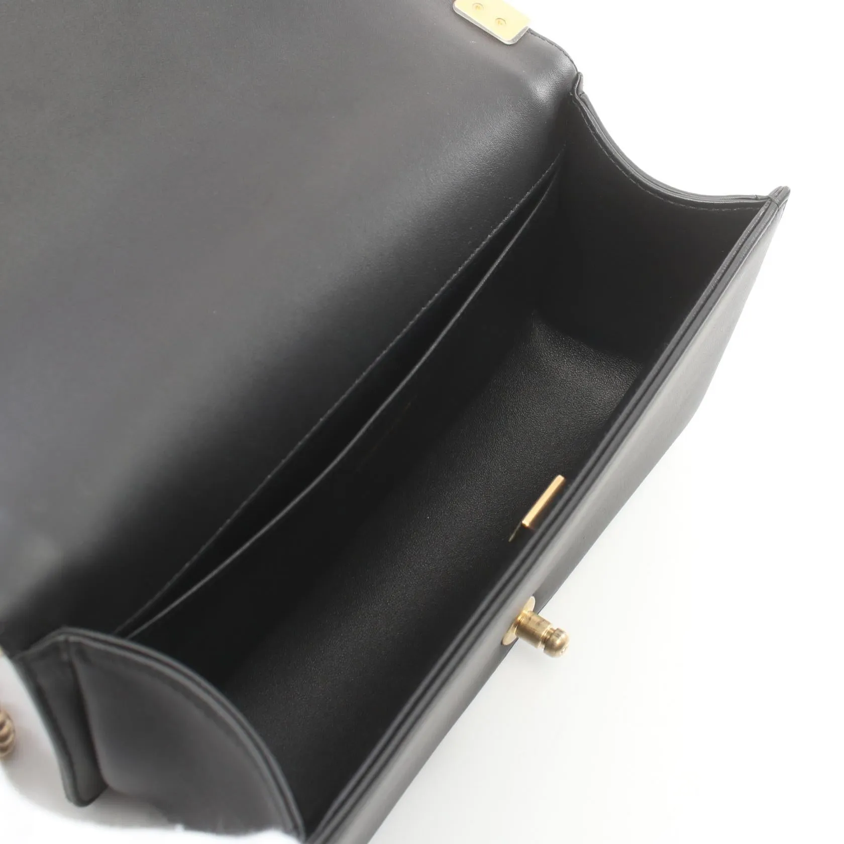 Chanel Boy Matelasse Shoulder Bag Black