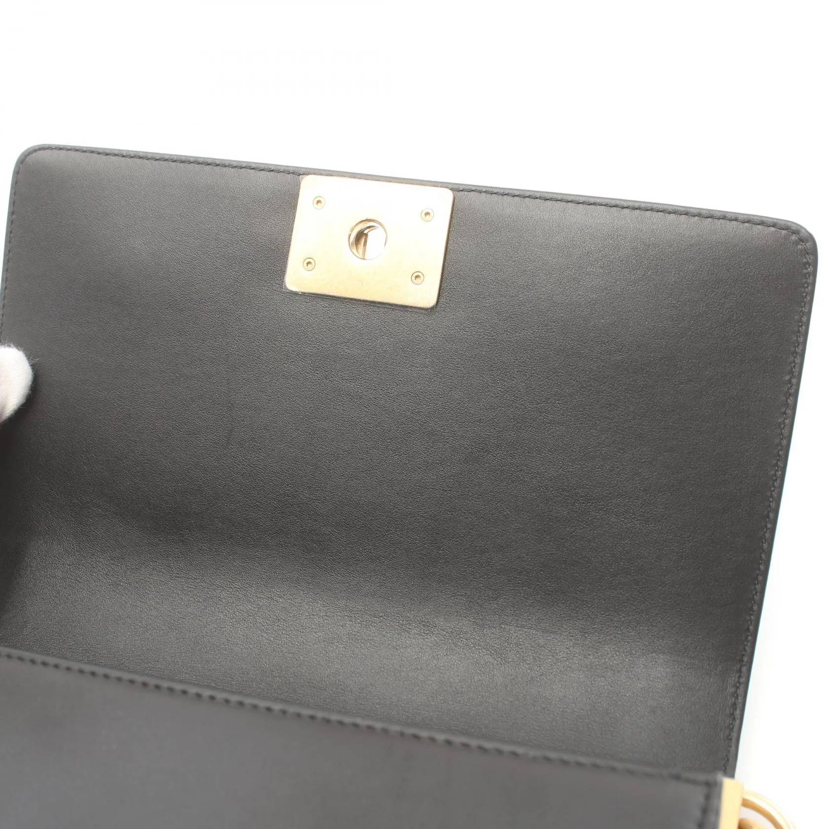 Chanel Boy Matelasse Shoulder Bag Black
