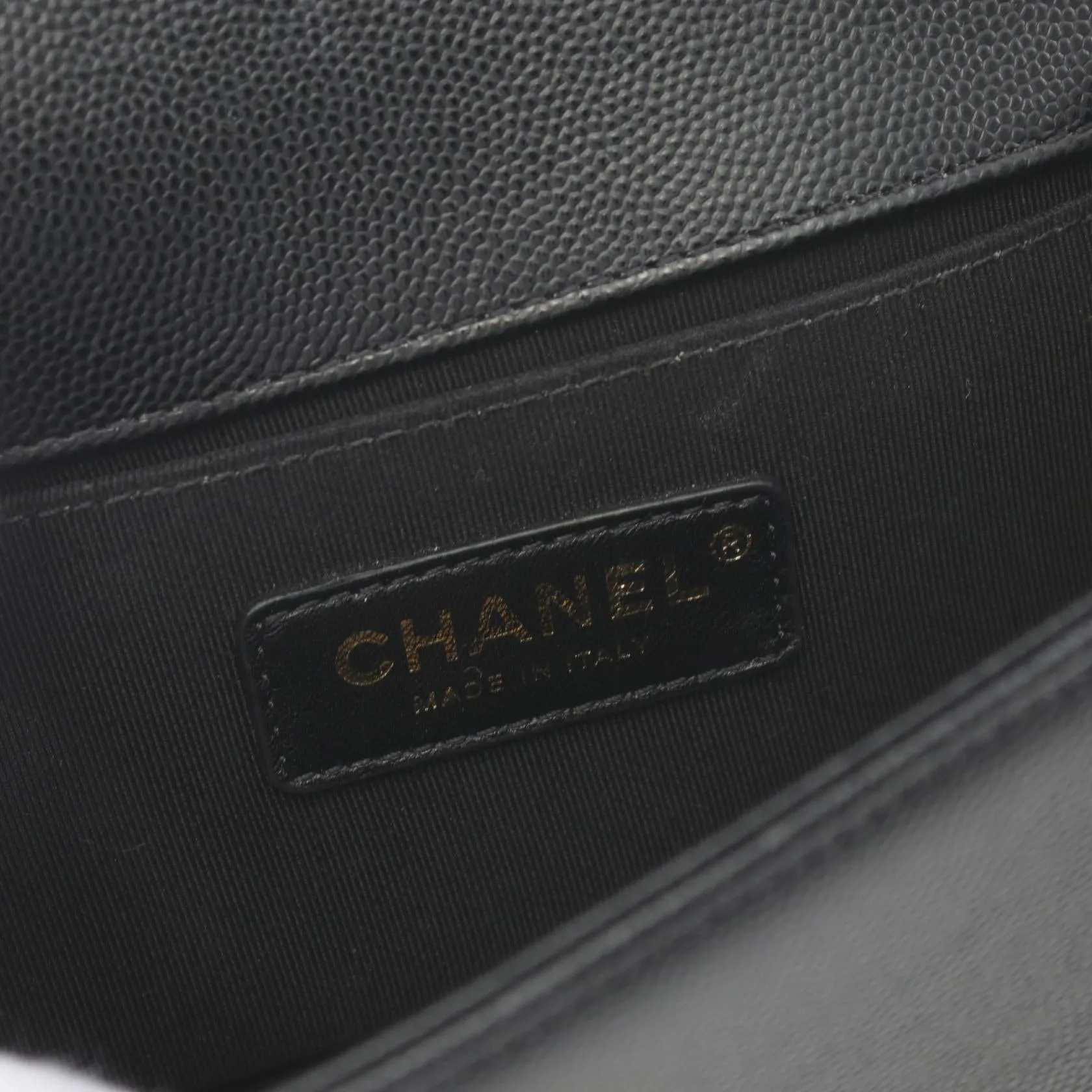 Chanel Boy Small Chevron Shoulder Bag Black