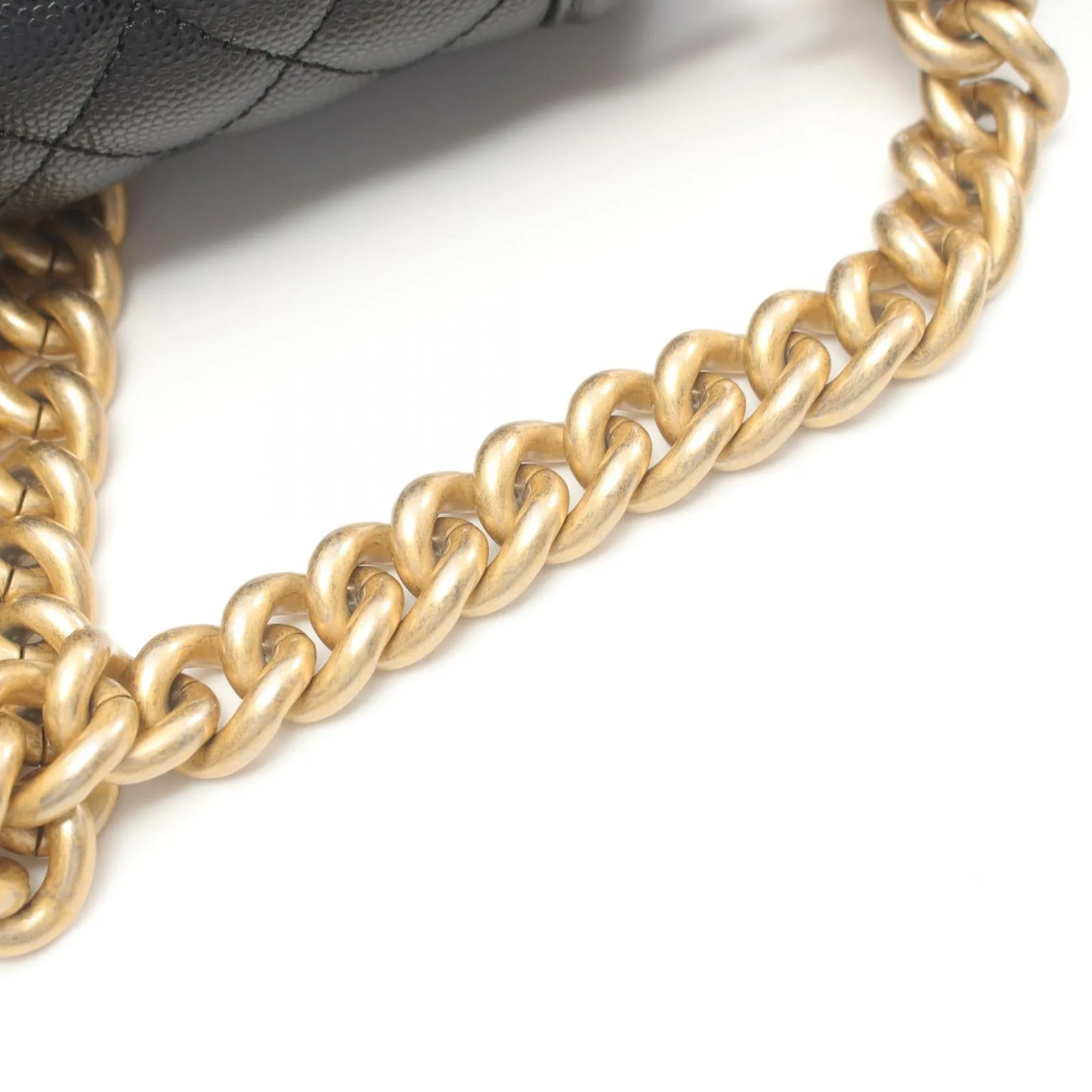 Chanel Boy Small Chevron Shoulder Bag Black