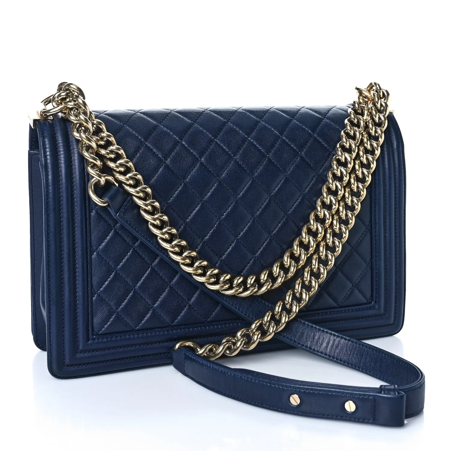 CHANEL QUILTED CALFSKIN NEW MEDIUM BOY FLAP BAG