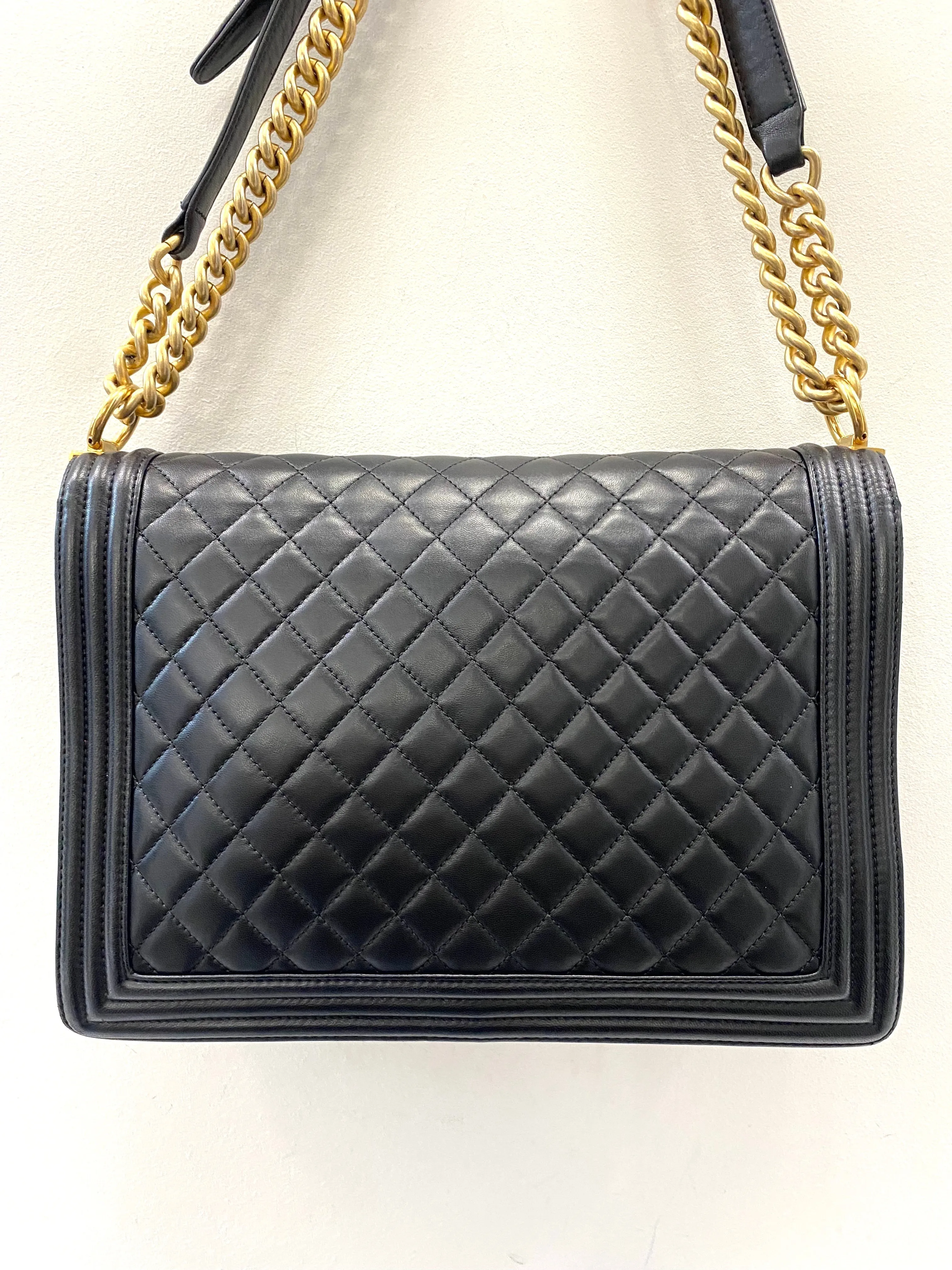 CHANEL QUILTED LAMBSKIN XL BOY FLAP BAG