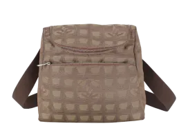 CHANEL SPORTS LINE BACKPACK (705xxxx) GREEN CANVAS SILVER HARDWARE WITH  AND DUST COVER