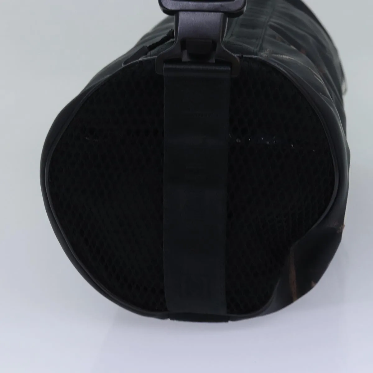 CHANEL Sports Line Drum bag Shoulder Bag Vinyl Black CC Auth bs15851