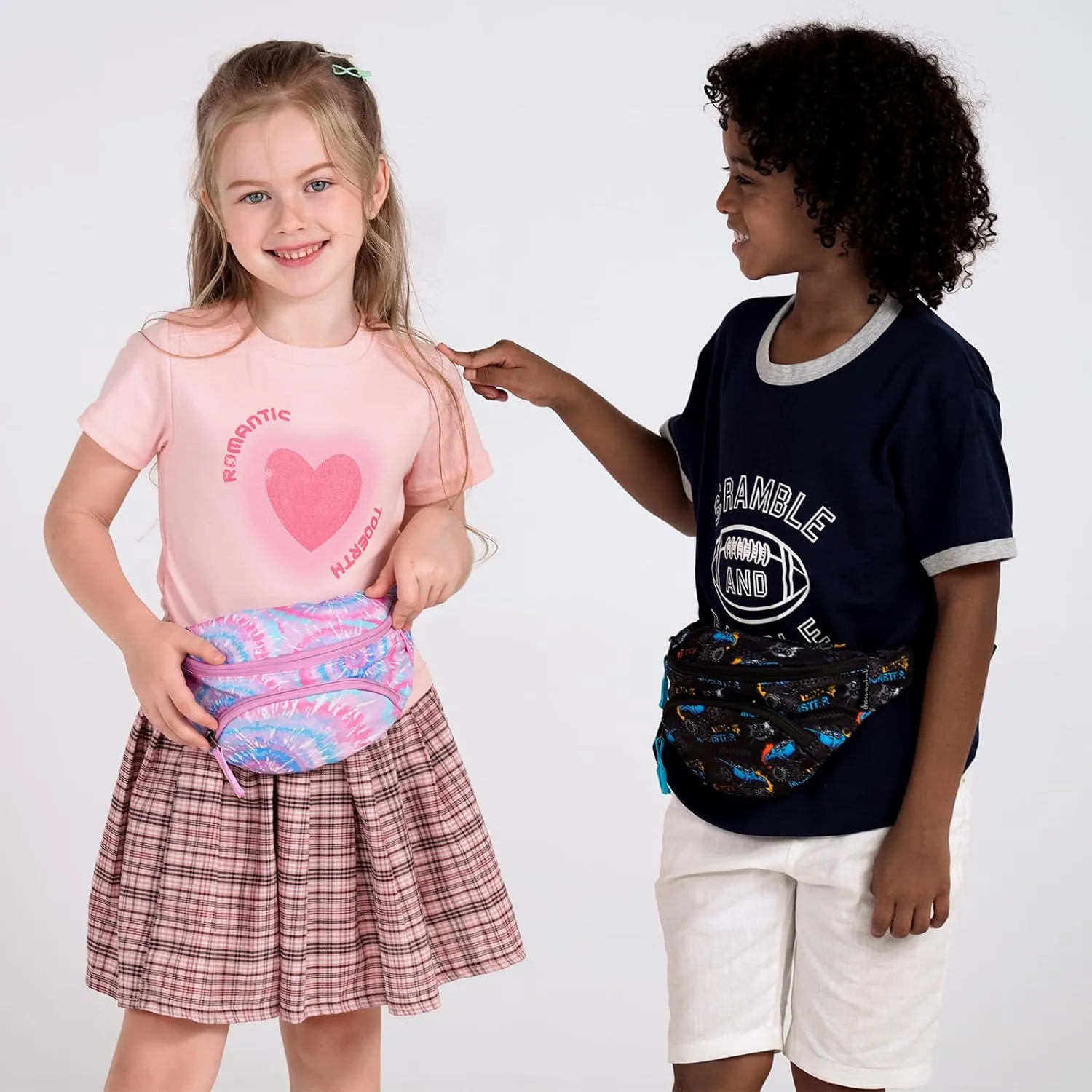 Choco Mocha Kids Fanny Pack for Girls, Toddler Belt Bag 2-4 4-6 Kid Waist Bag Outer for Little Girls age 6-9 8-12 Small Hip Pack (Cat-Pink)