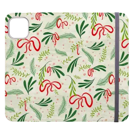 Christmas Bows Wallet Case By Katherine Quinn