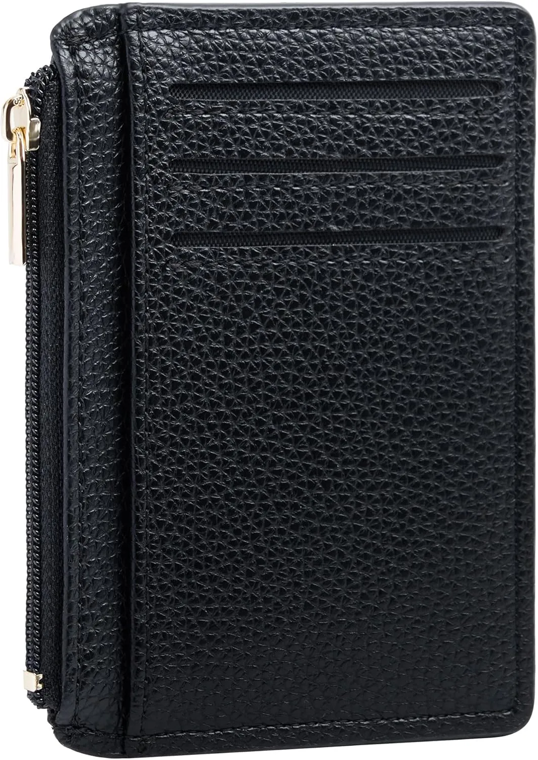 Credit Card Holder for Women Slim Minimalist Front Pocket RFID Blocking Wallet Small Compact Card Case with ID Window