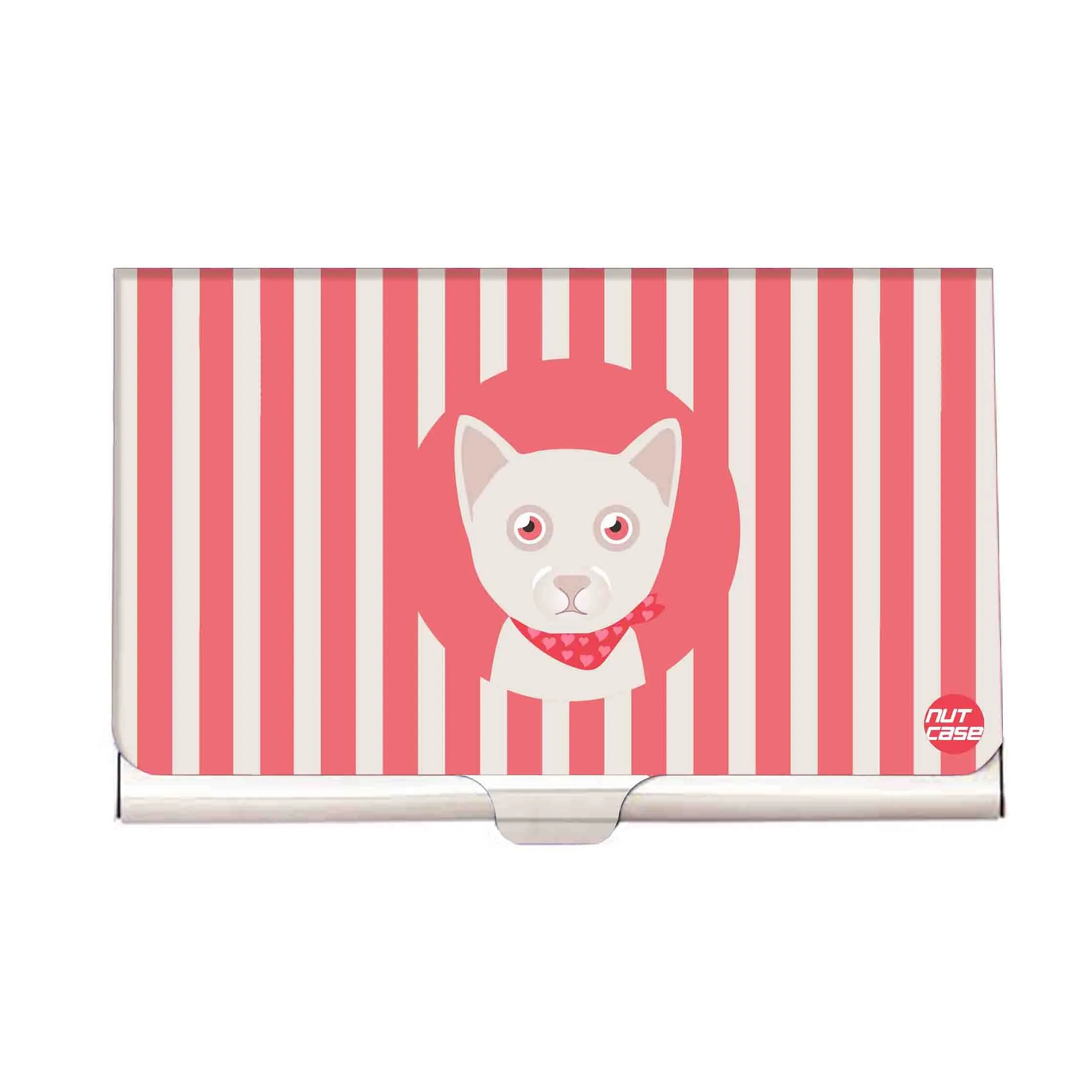 Designer Visiting Card Holder Nutcase -Kitty In Love