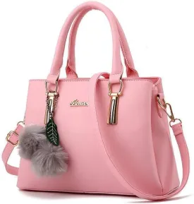 Dreubea Women's Leather Handbag Tote Shoulder Bag Crossbody Purse