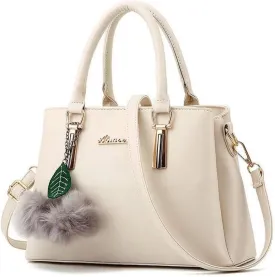 Dreubea Women's Leather Handbag Tote Shoulder Bag Crossbody Purse