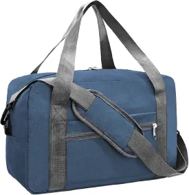 For Spirit Airlines Personal Item Bag 18x14x8 in Underseat Carry-on Luggage foldable Travel Duffle Bag for Airplanes(30L, Navy)