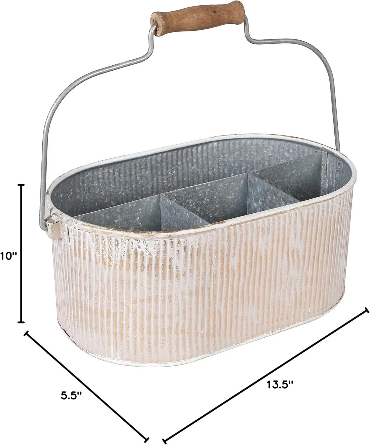 Galvanized bucket,Utensil Caddy,Tin ware dcor,Utensils caddy,Picnic utensil holder caddy,Cutlery Caddy,Flatware caddy,Galvanized Utensil caddy,Galvanized Storage bins,Outdoor utensil -Antique Gold