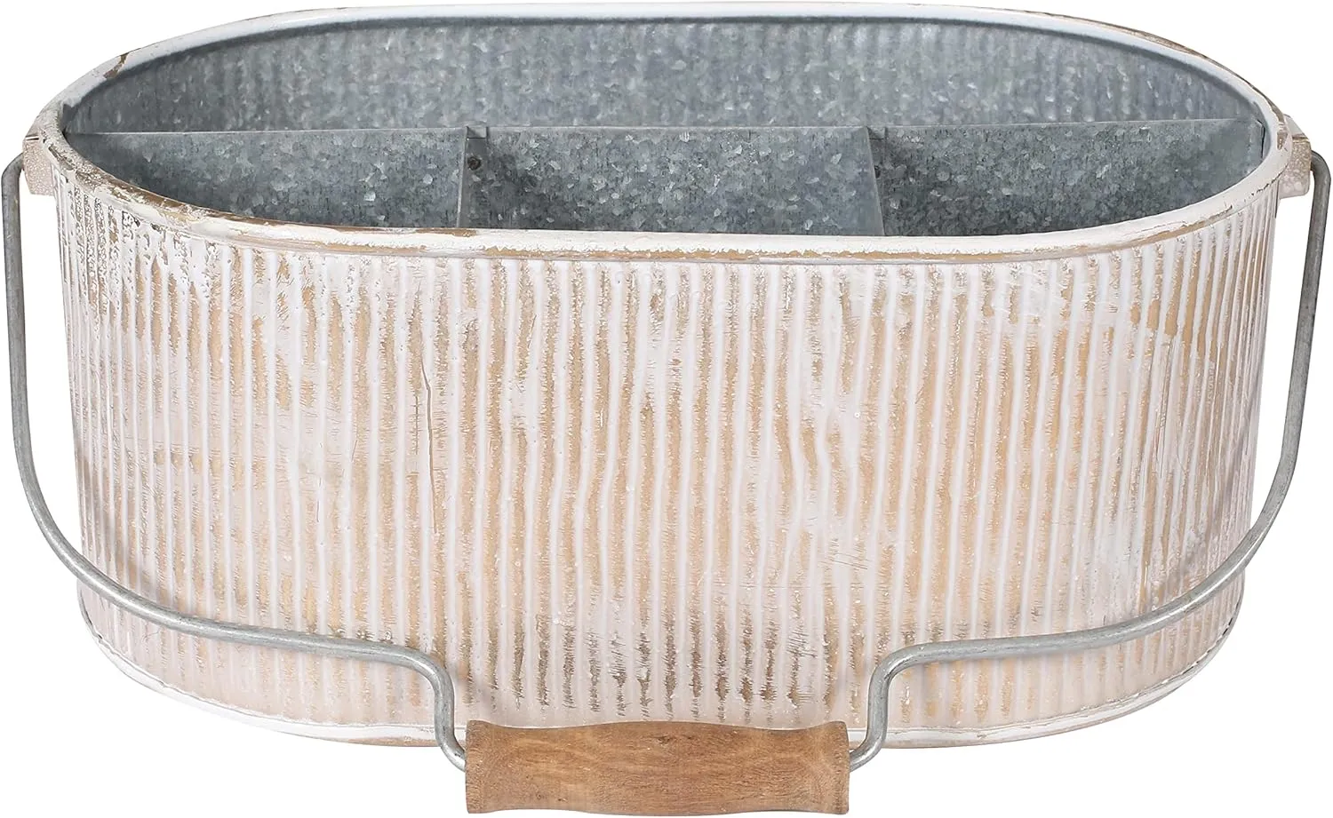 Galvanized bucket,Utensil Caddy,Tin ware dcor,Utensils caddy,Picnic utensil holder caddy,Cutlery Caddy,Flatware caddy,Galvanized Utensil caddy,Galvanized Storage bins,Outdoor utensil -Antique Gold