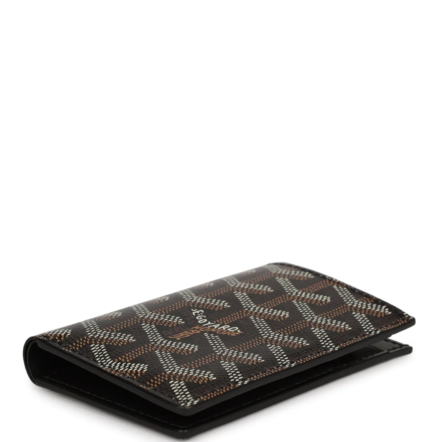 Goyard St. Pierre Wallet Black Goyardine Canvas and Vauzelles Calfskin