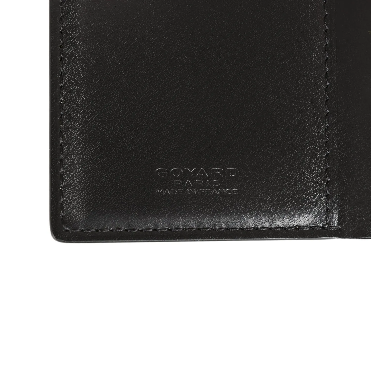 Goyard St. Pierre Wallet Black Goyardine Canvas and Vauzelles Calfskin