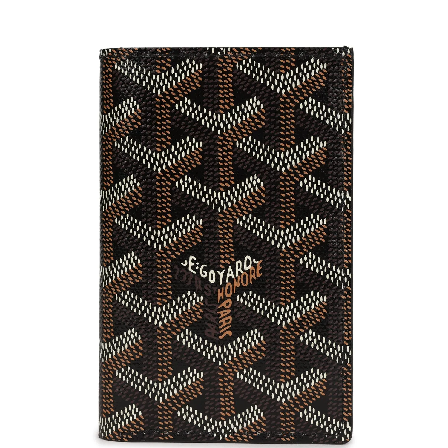 Goyard St. Pierre Wallet Black Goyardine Canvas and Vauzelles Calfskin