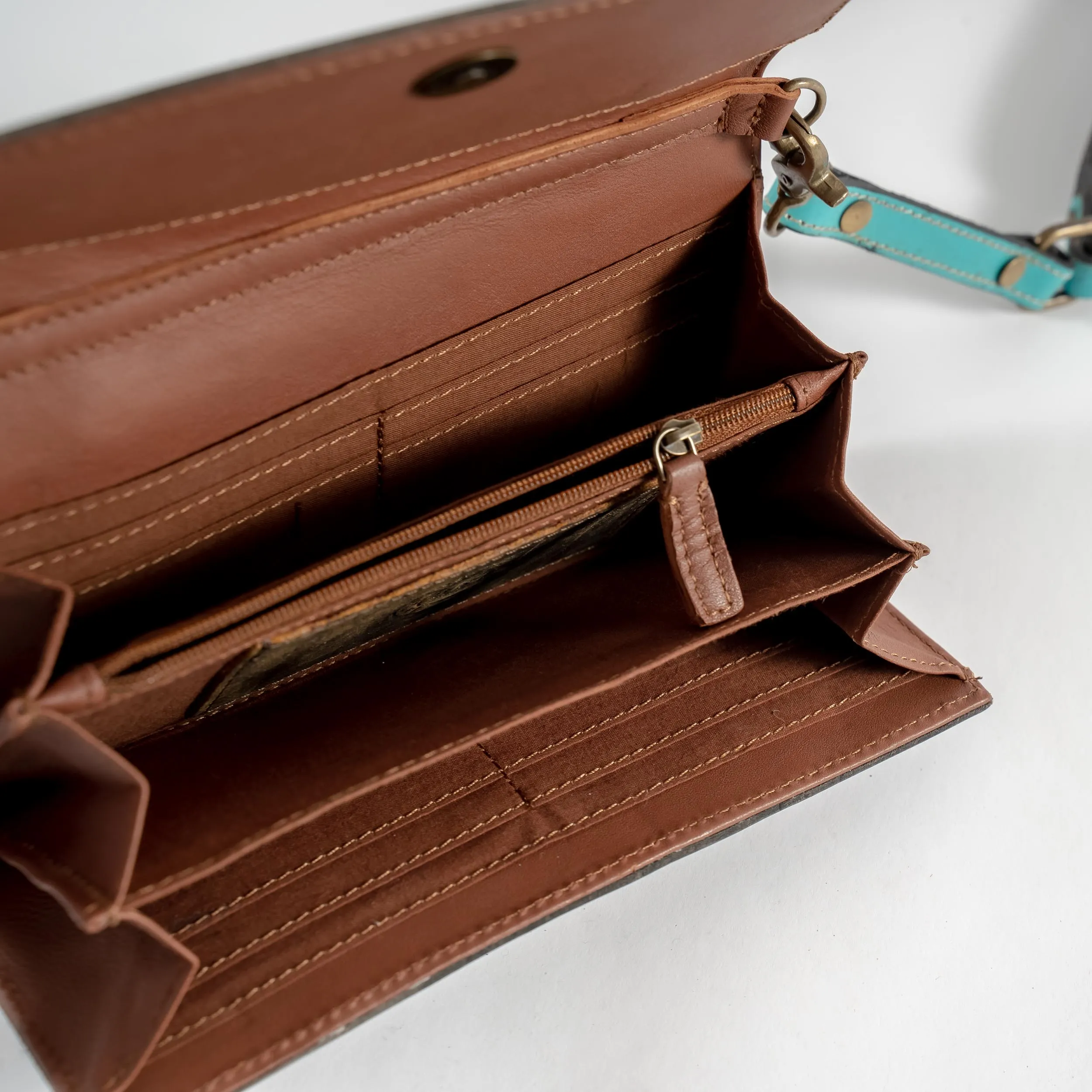 Hand-Tooled Folding Wallet