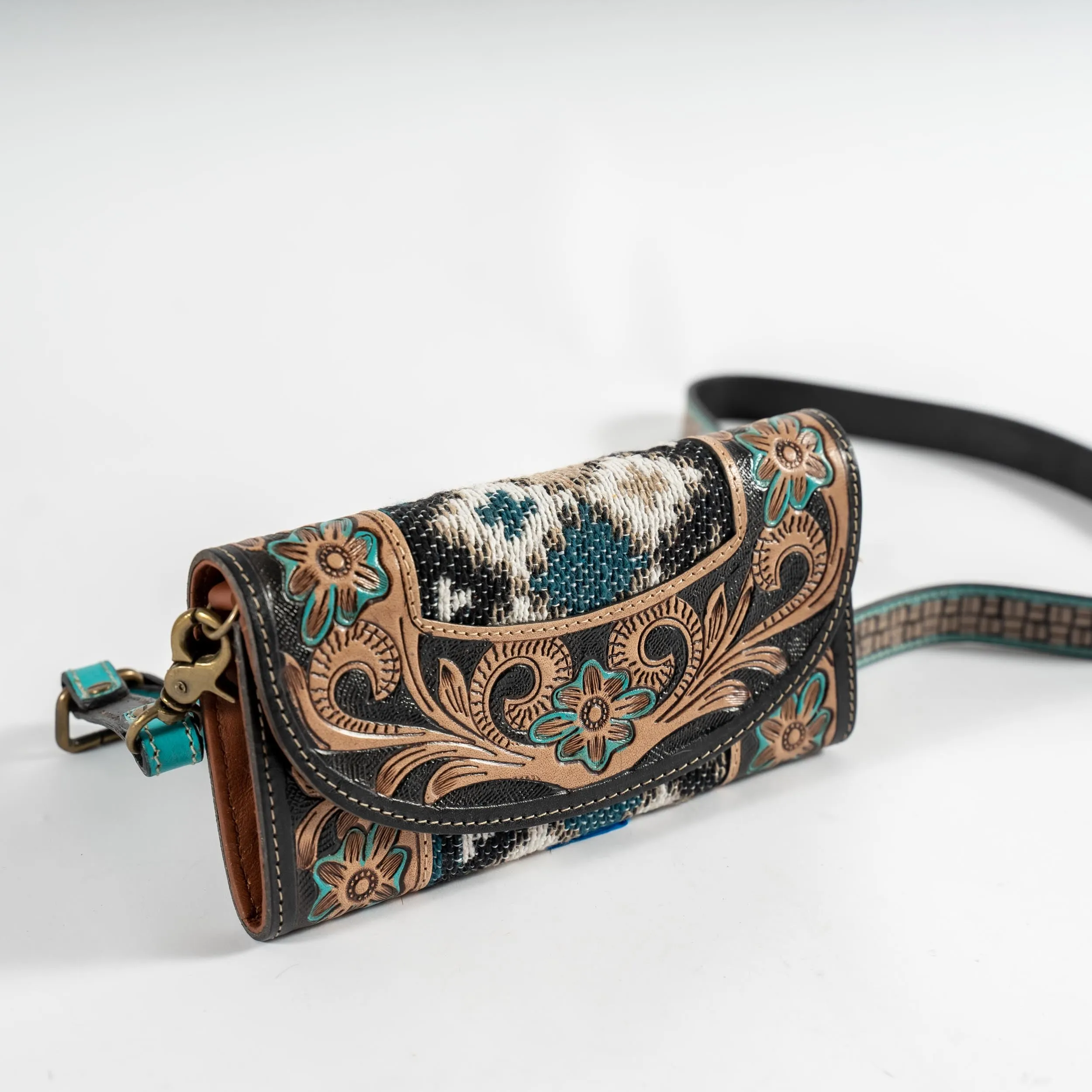 Hand-Tooled Folding Wallet