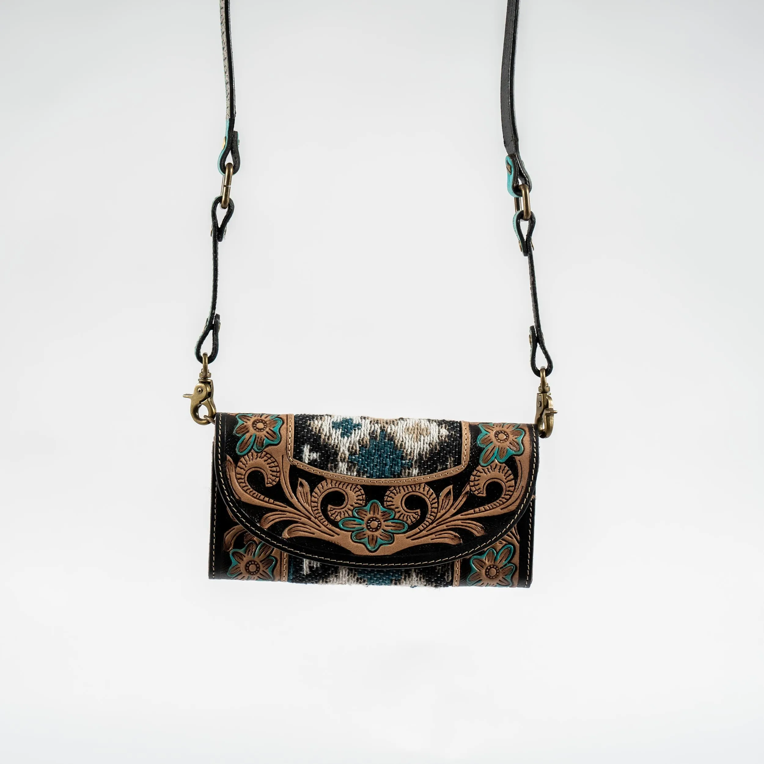 Hand-Tooled Folding Wallet