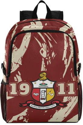 Kappa Alpha Psi Official Vendor - 1911 Crest - Backpack, Travel Bag - Fraternity Paraphernalia