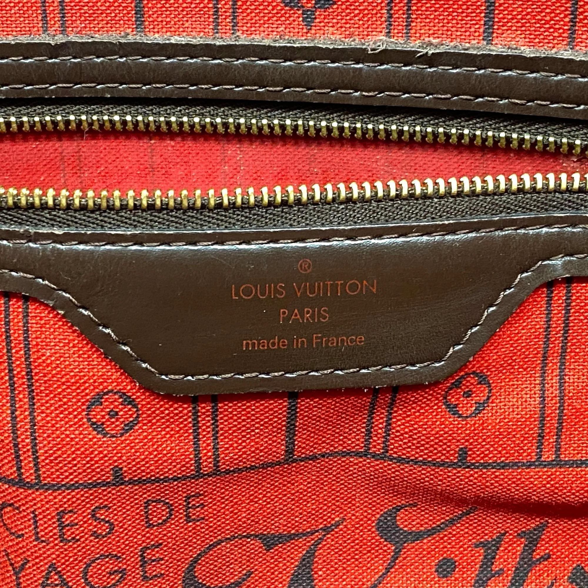 LOUIS VUITTON Auth  Damier Neverfull MM N51105 Women's Tote Bag