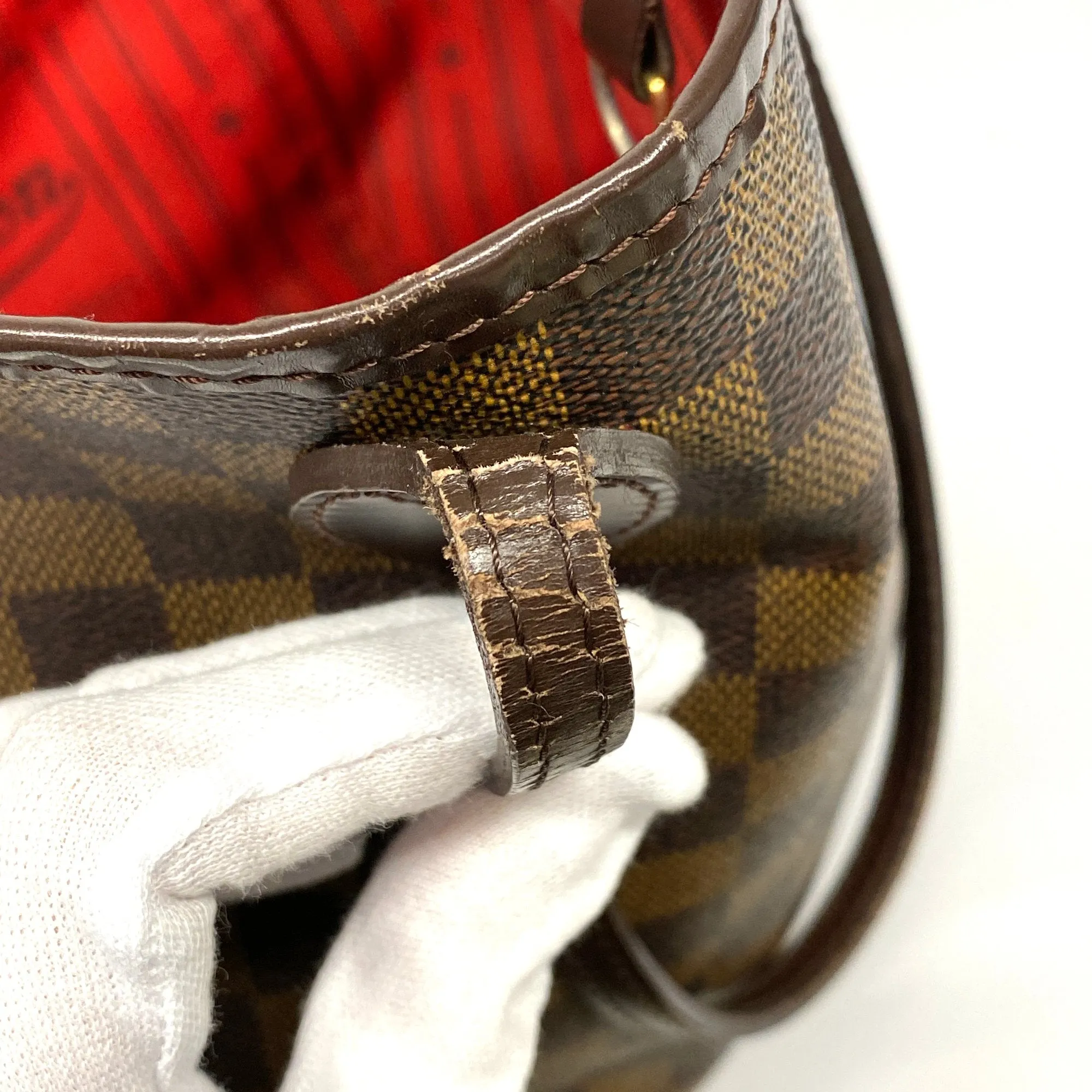 LOUIS VUITTON Auth  Damier Neverfull MM N51105 Women's Tote Bag