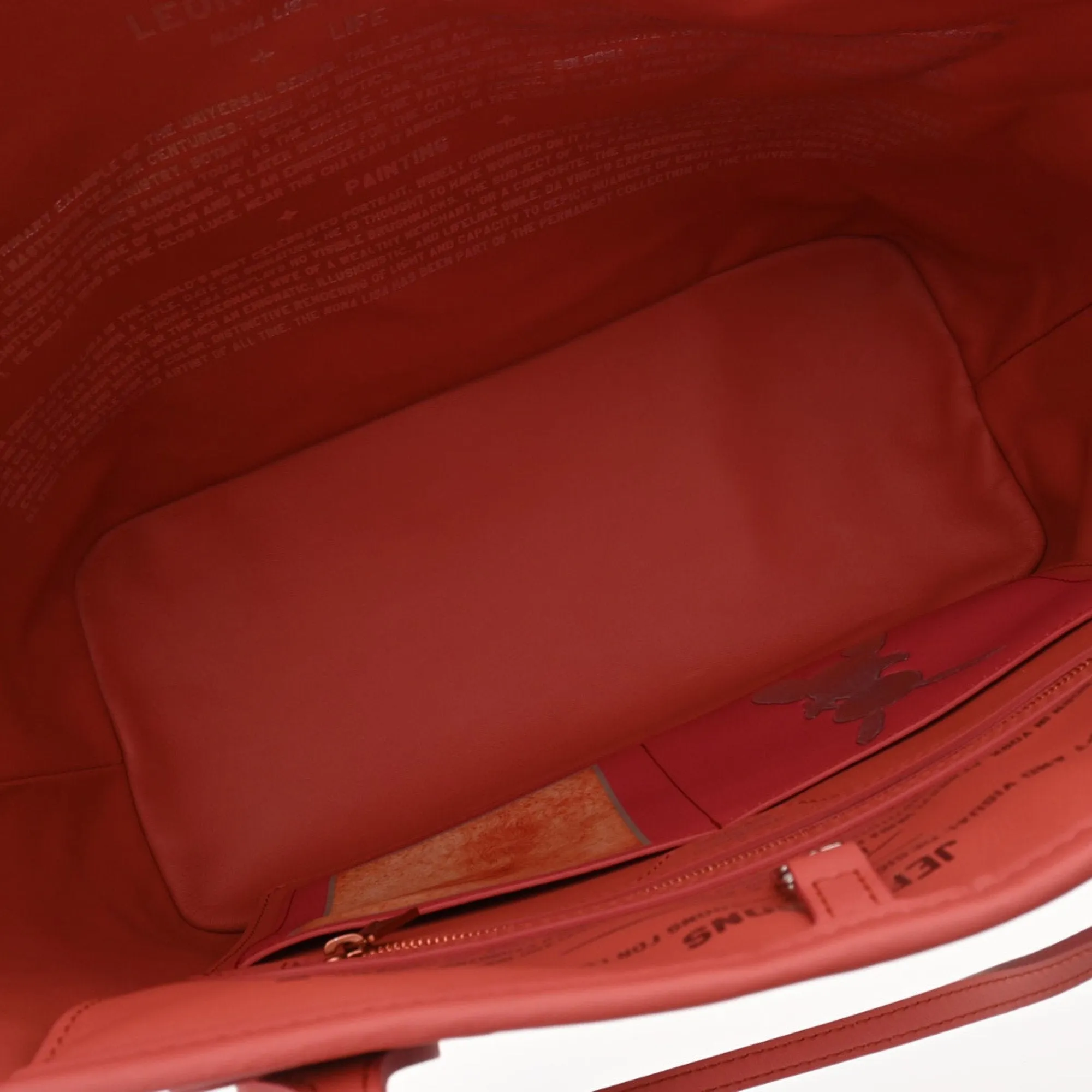 LOUIS VUITTON Da Vinci Masters Collection Neverfull MM Poppy Petal M43373 Women's Leather Tote Bag