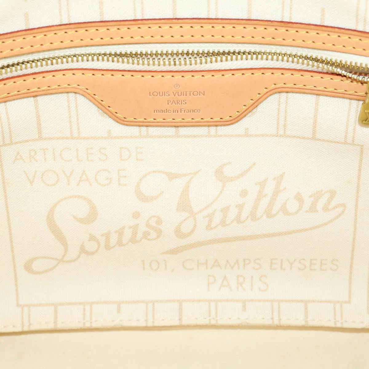 LOUIS VUITTON Damier Azur Neverfull PM Tote Bag N51110 LV Auth am2792g