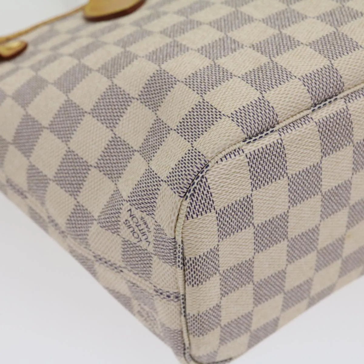 LOUIS VUITTON Damier Azur Neverfull PM Tote Bag N51110 LV Auth am2792g