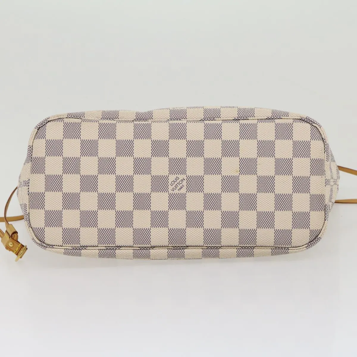 LOUIS VUITTON Damier Azur Neverfull PM Tote Bag N51110 LV Auth am2792g