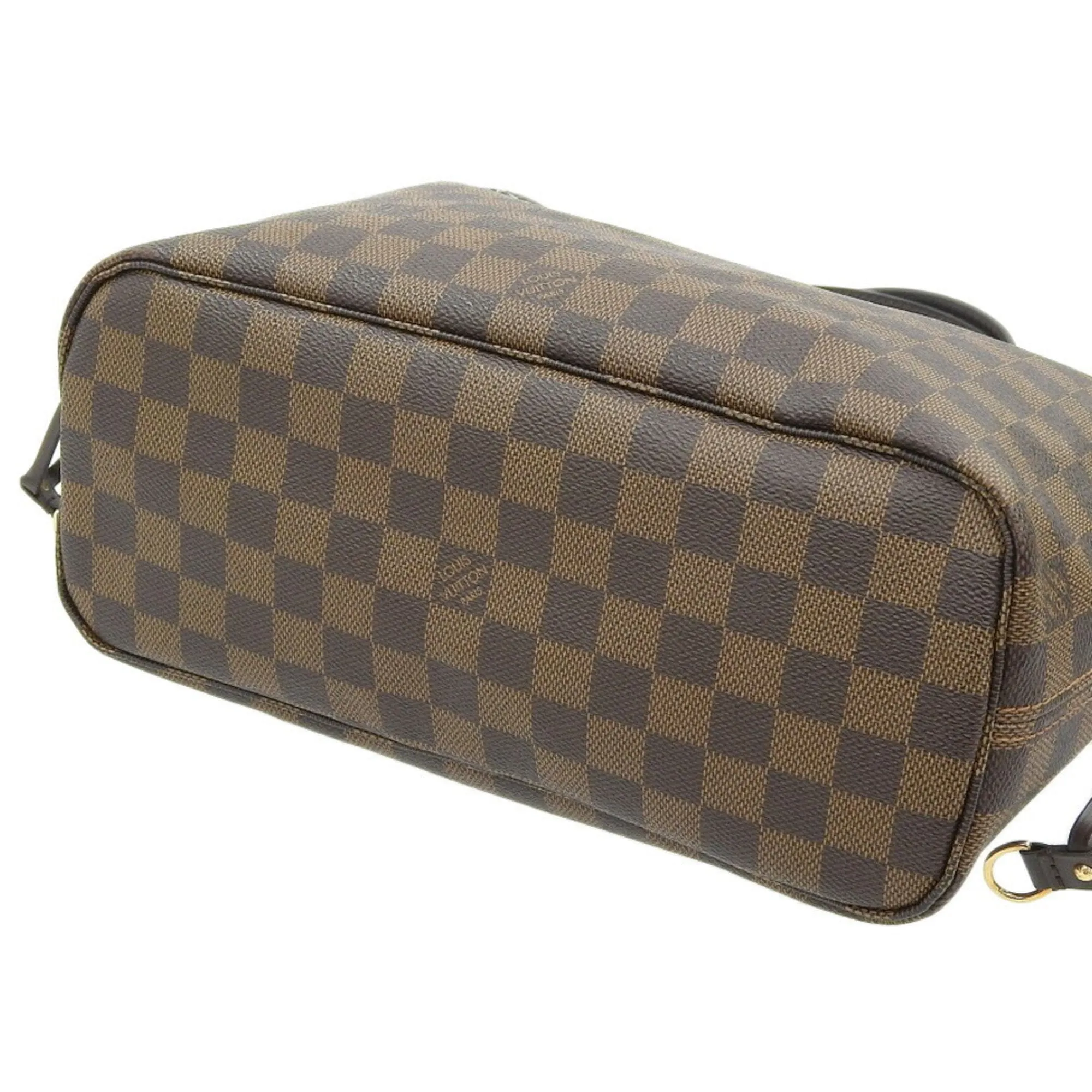 LOUIS VUITTON Damier Neverfull PM Shoulder Bag Pouch Ebene N41359 MS1159