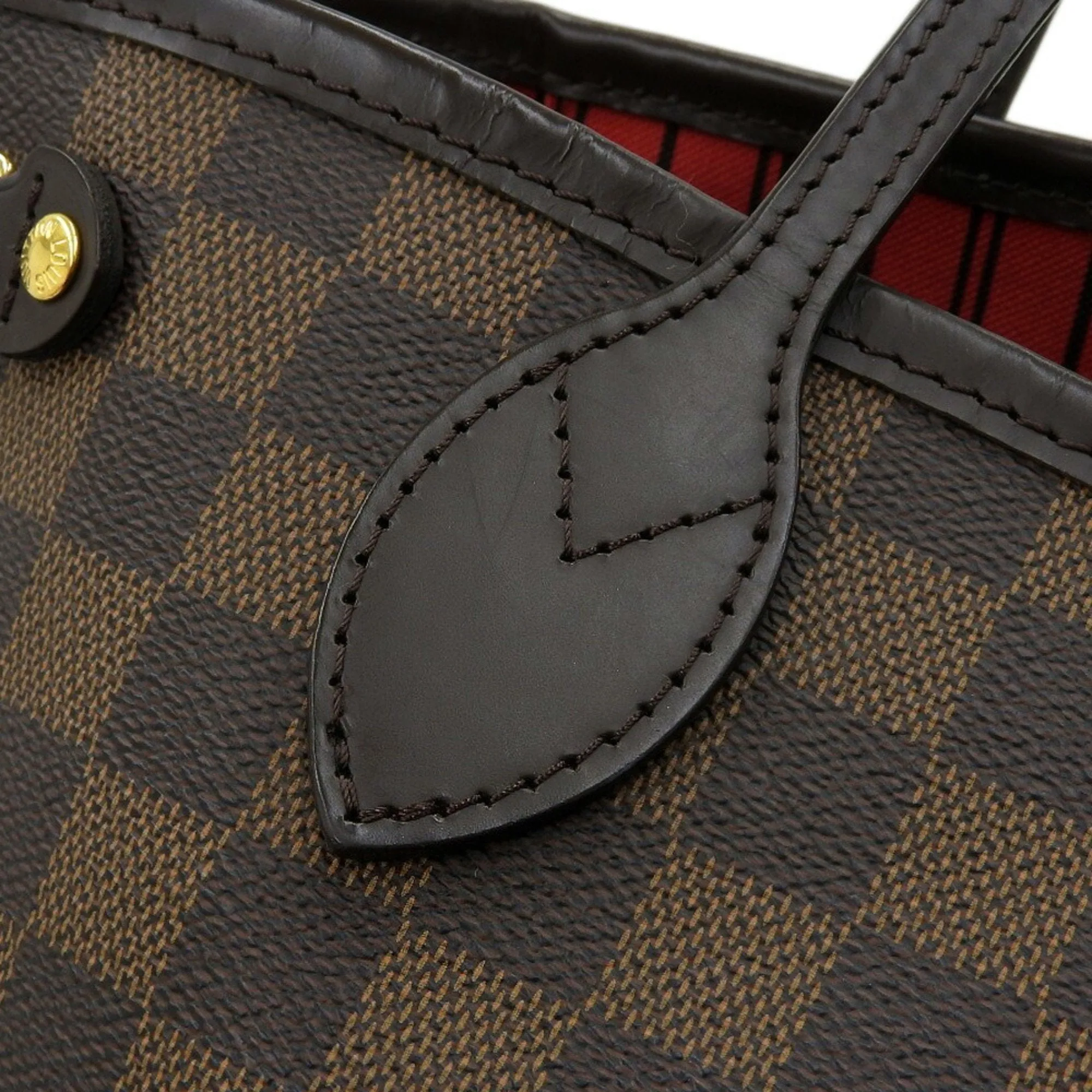 LOUIS VUITTON Damier Neverfull PM Shoulder Bag Pouch Ebene N41359 MS1159