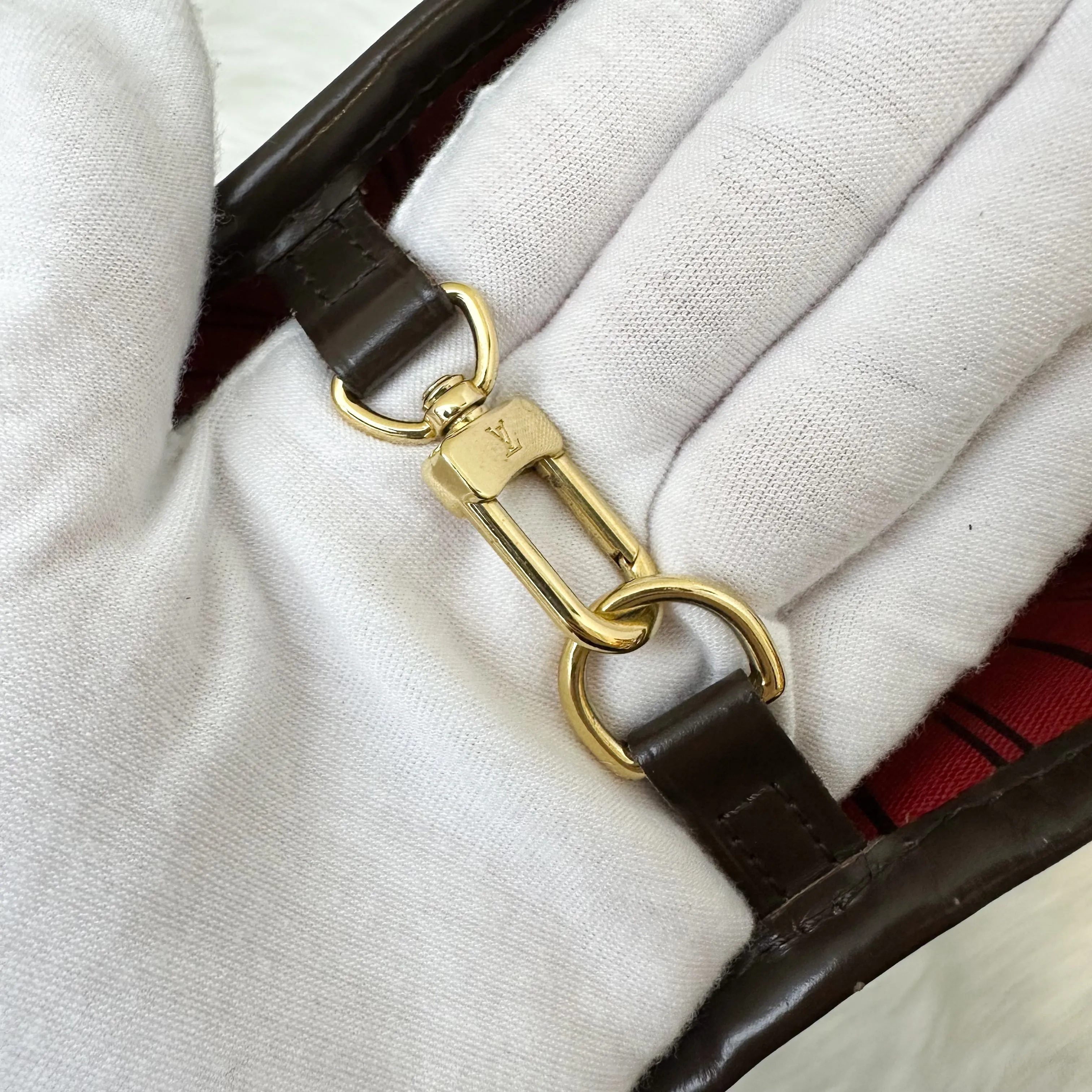 LV Neverfull MM in Damier Ebene Canvas (Older model without attached pouch)