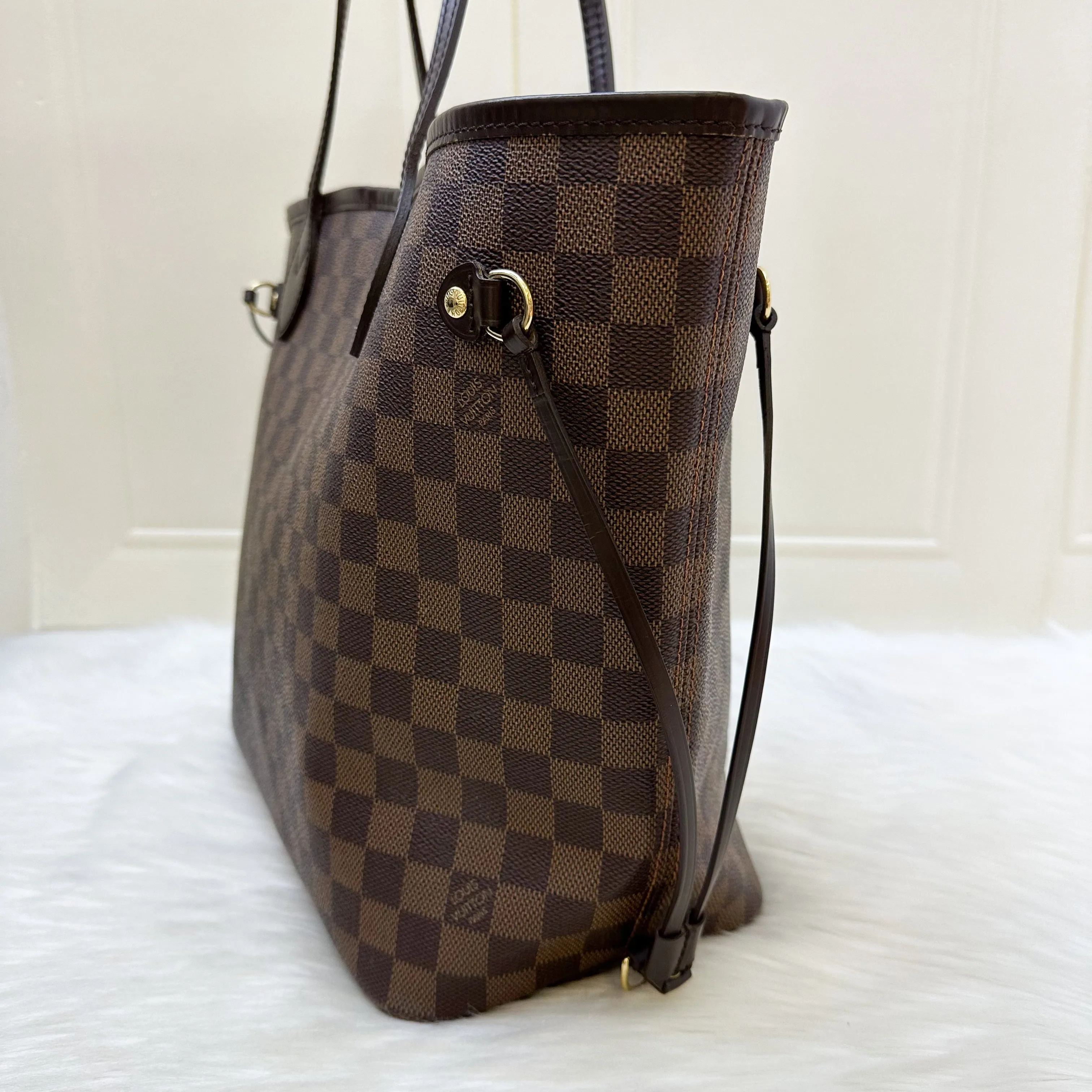 LV Neverfull MM in Damier Ebene Canvas (Older model without attached pouch)