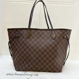 LV Neverfull MM in Damier Ebene Canvas (Older model without attached pouch)