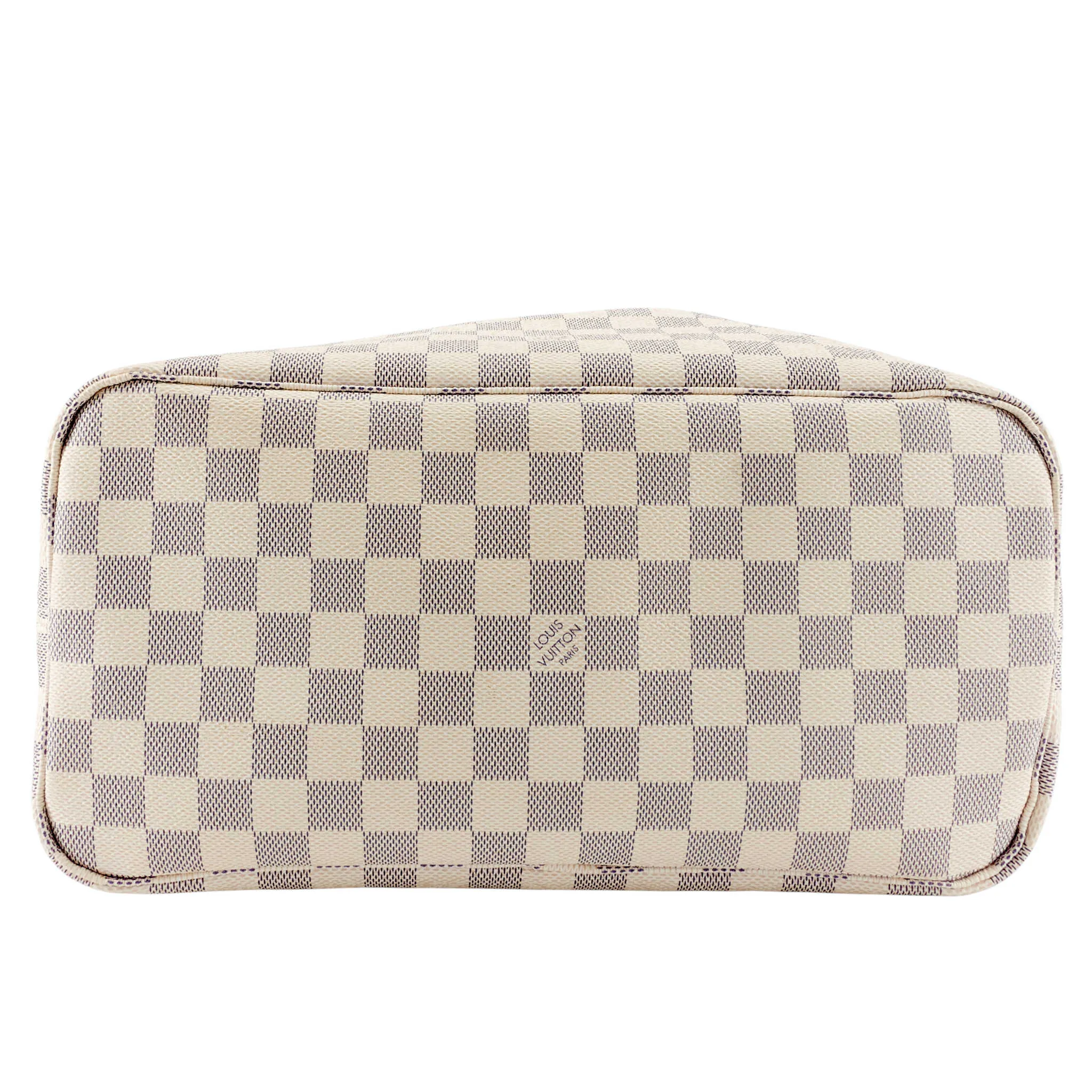 Neverfull MM Damier Azur Canvas with Pouch