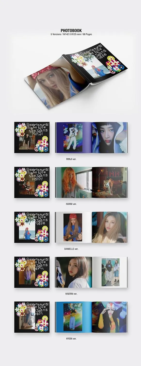 NewJeans Supernatural NJ X MURAKAMI Japan Double Single Album with Tracking Sealed New Jeans (Cross Bag Minji Version)