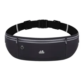 OUDU Outdoor Sports Waist Pack Male And Female Running Waterproof Cell Phone Bag(Black)