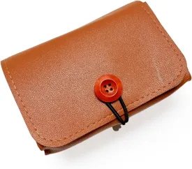 PU Leather Case Carrying Bag for Nintendo GBA/GBC/GBP, Anbernic RG351V, Retroid Pocket 1 - Portable Travel Case, Protective Pouch for Handheld Retro Game Console (Brown)