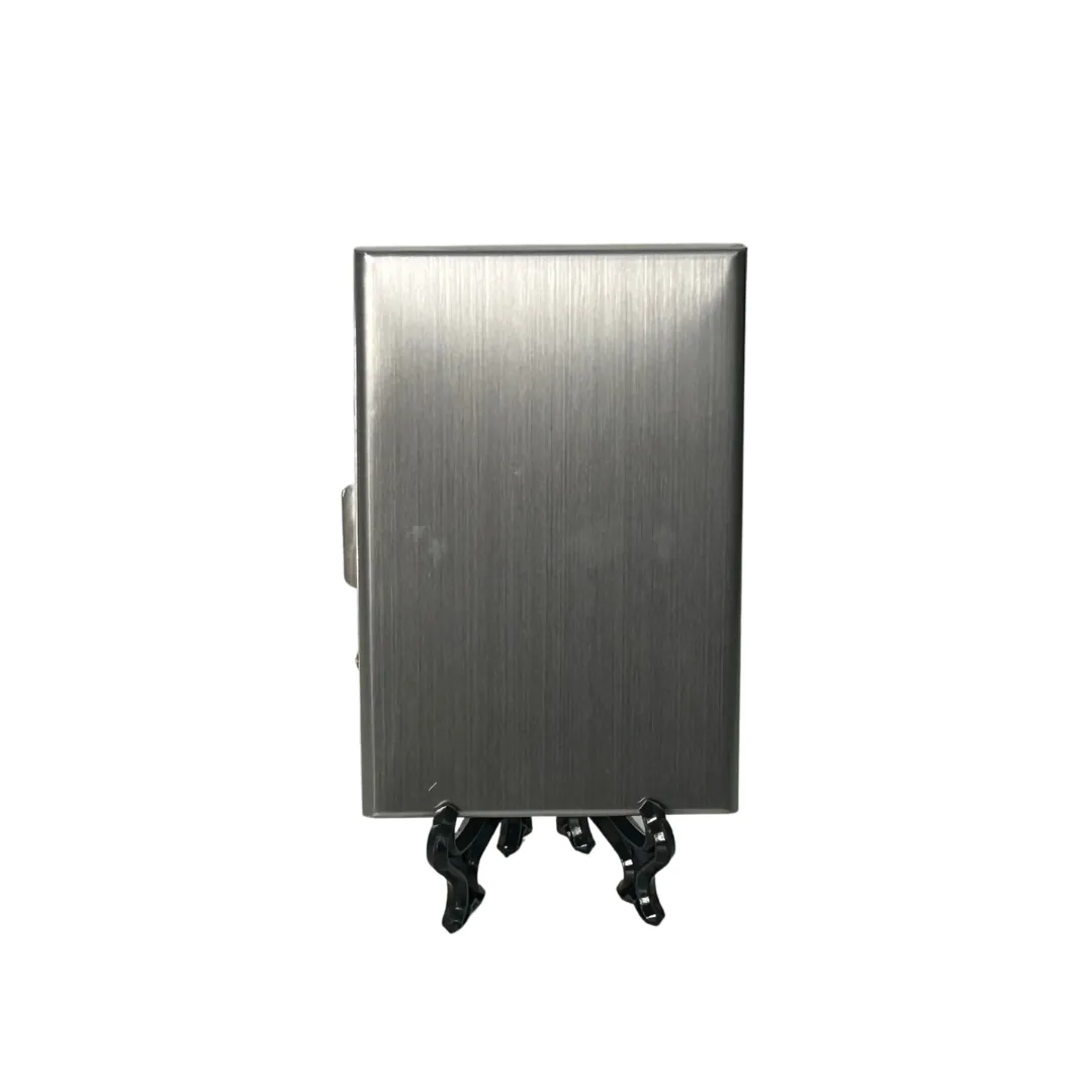 RFID Abstract Face Art - Card Holder - Stainless Steel - Silver
