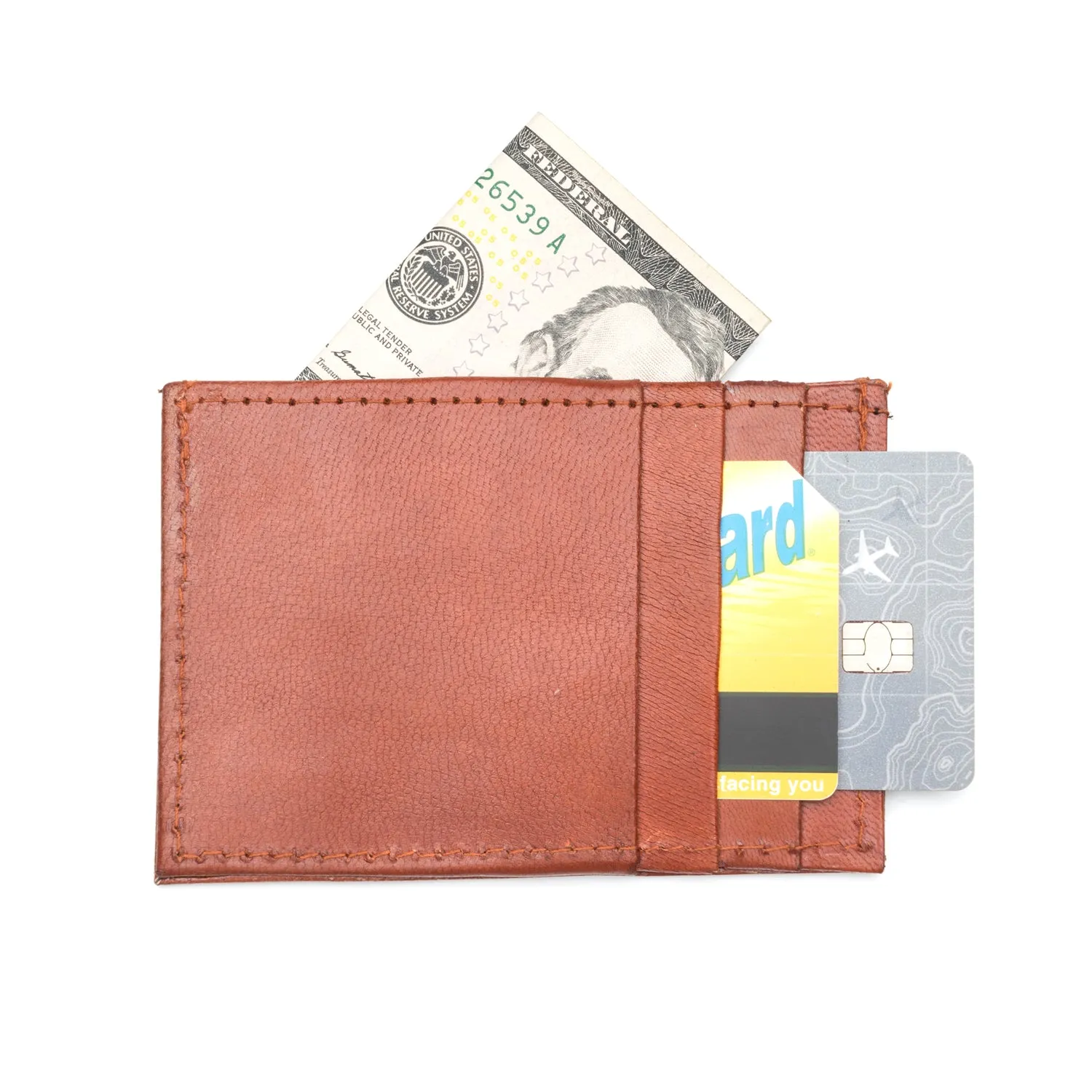 Sustainable Leather Wallet Open Road