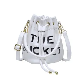 The Bucket Purse Bag - White