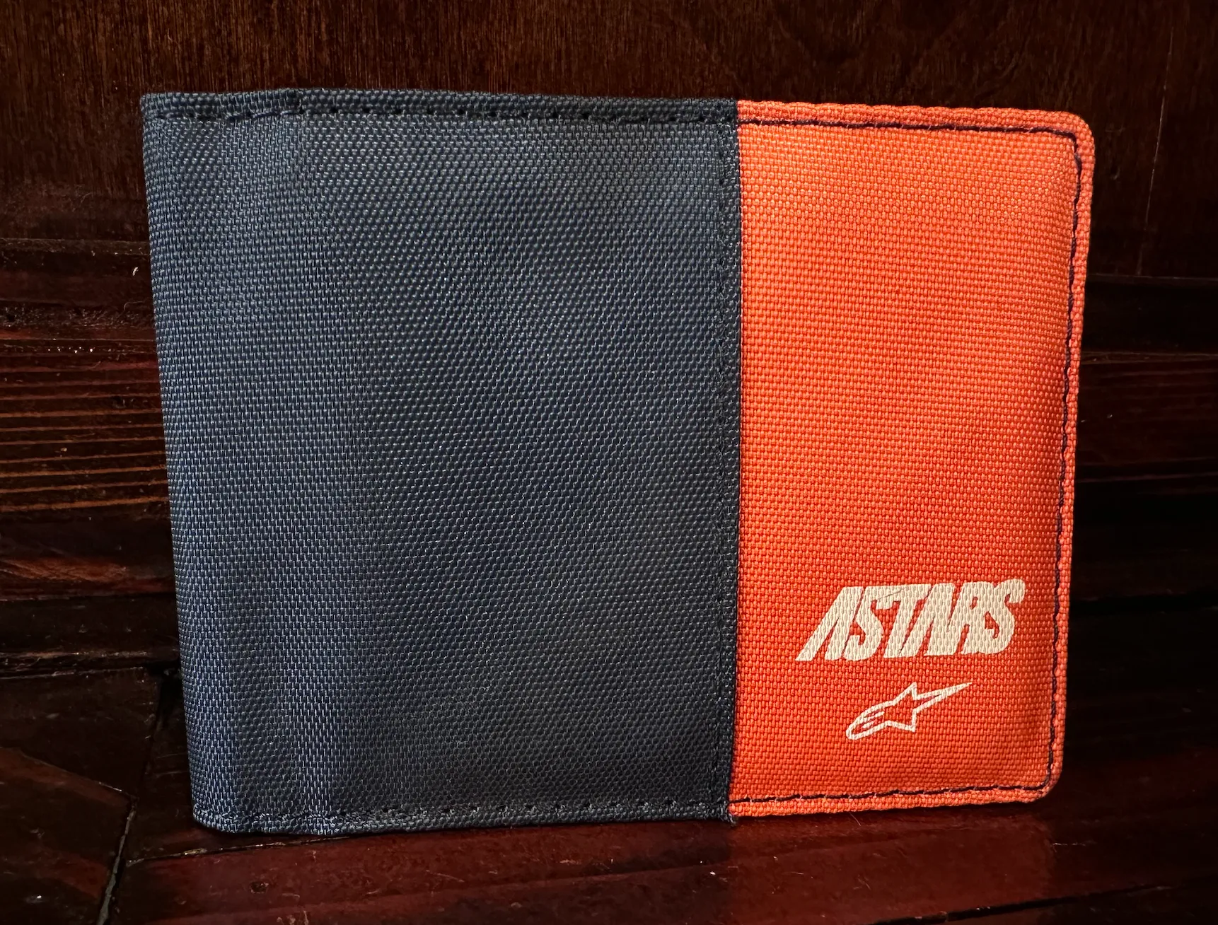 Thin Fold Sport Wallet - Orange & Blue